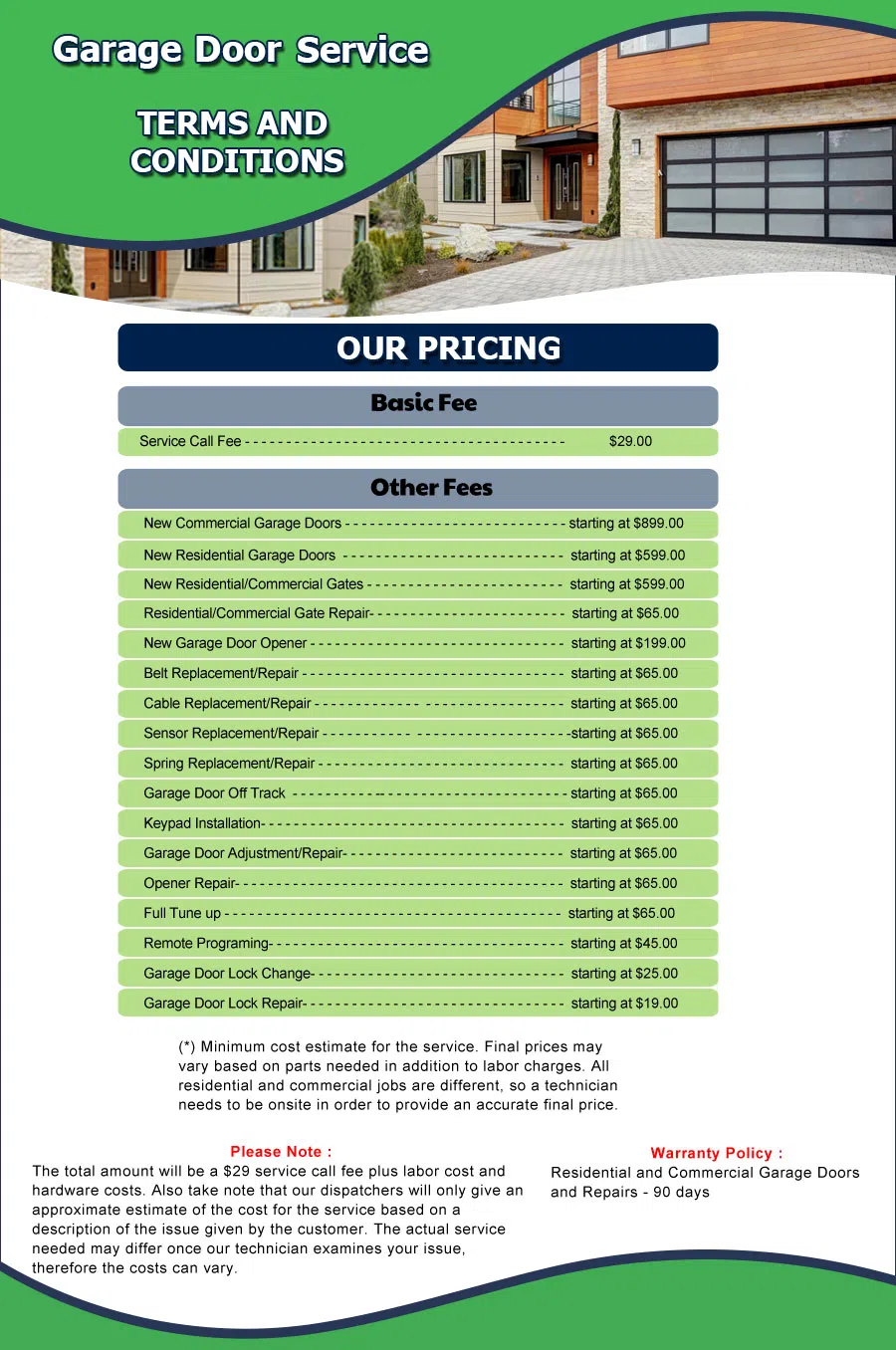 Neighborhood Garage Door Quincy, MA 617-221-3878